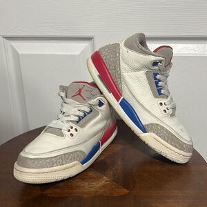 🏀 NIKE AIR JORDAN 3 Retro International Flight 2018 RARE - Big Boys Sz 7Y - GUC